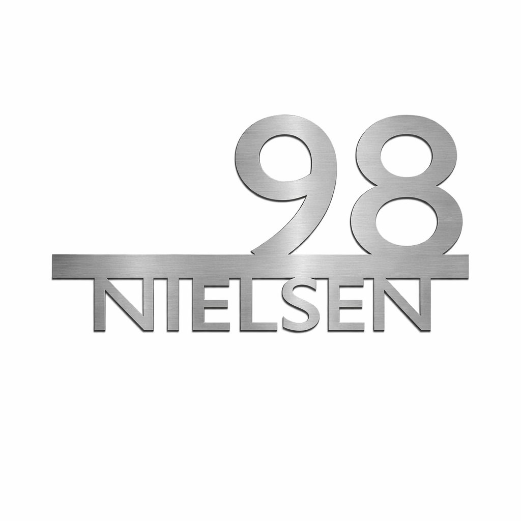 Husnummer med navn - Model 5