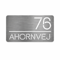 Husnummer med vejnavn - Model 4